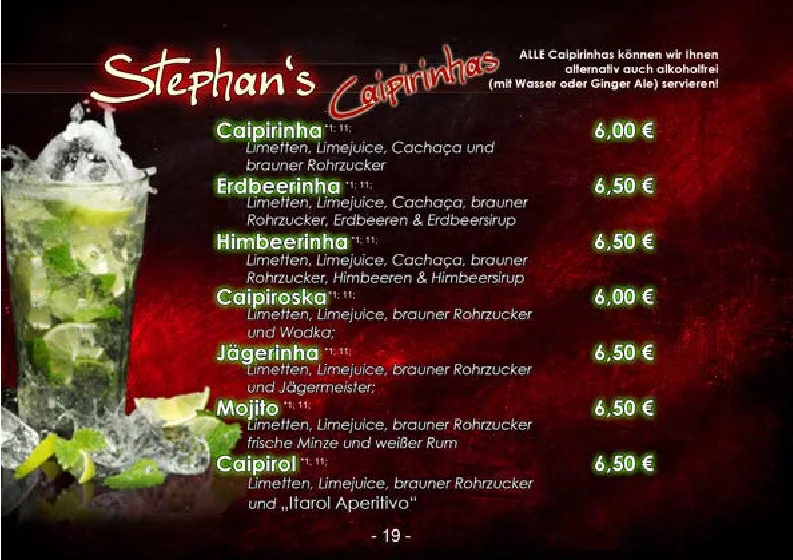 Menu_Stephan's Bar & Cocktail-Lounge_Pyrmont_image_1