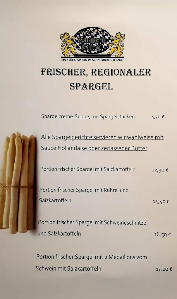 Menu_Wirtshaus zum Bayern Stadl Bad Nenndorf_Nenndorf_immagine_1