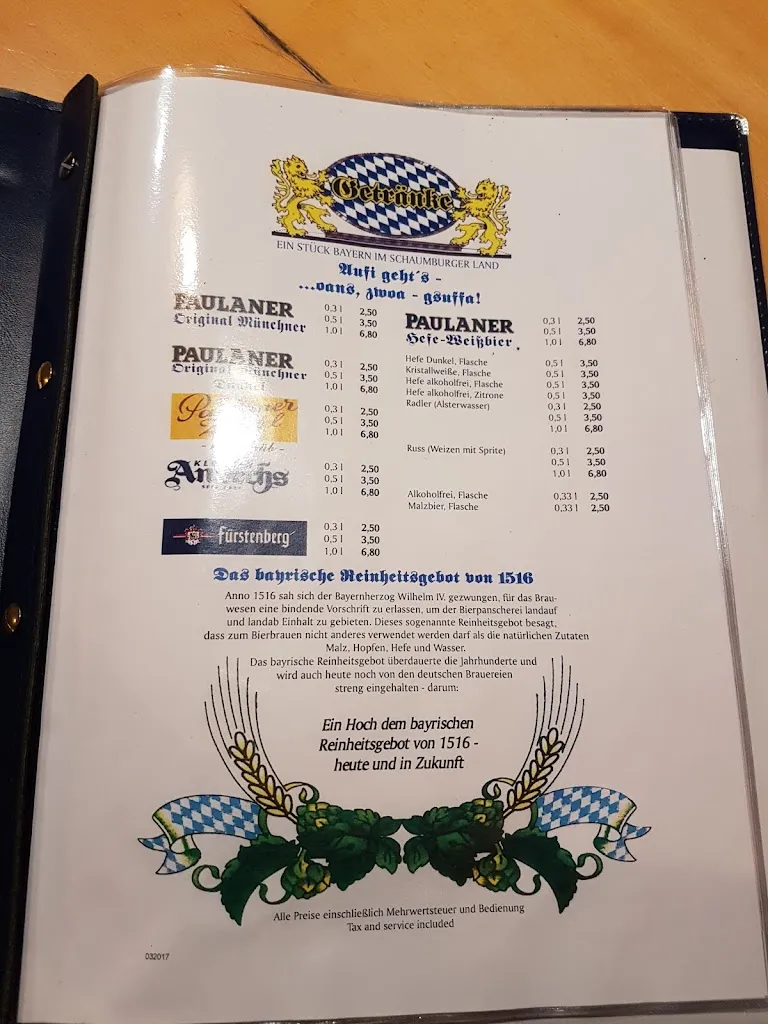 Menu_Wirtshaus zum Bayern Stadl Bad Nenndorf_Nenndorf_immagine_2