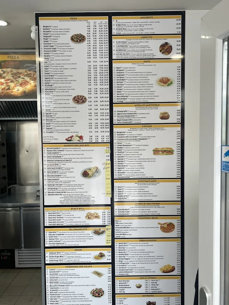 Menu_Five Stars Restaurant Pizza und Döner Bardowick_Bardowick_image_1