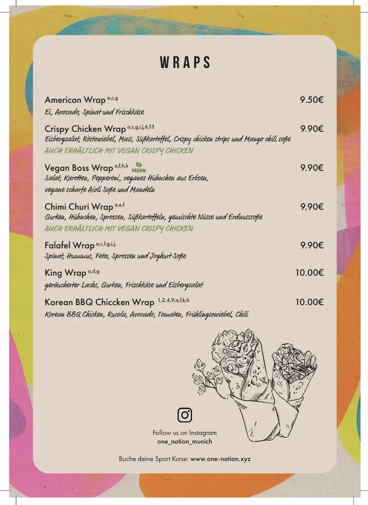 Menu_ONE Nation Munich_München_image_4