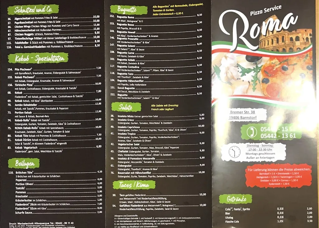 Menu_Pizzeria Roma_Barnstorf_image_2