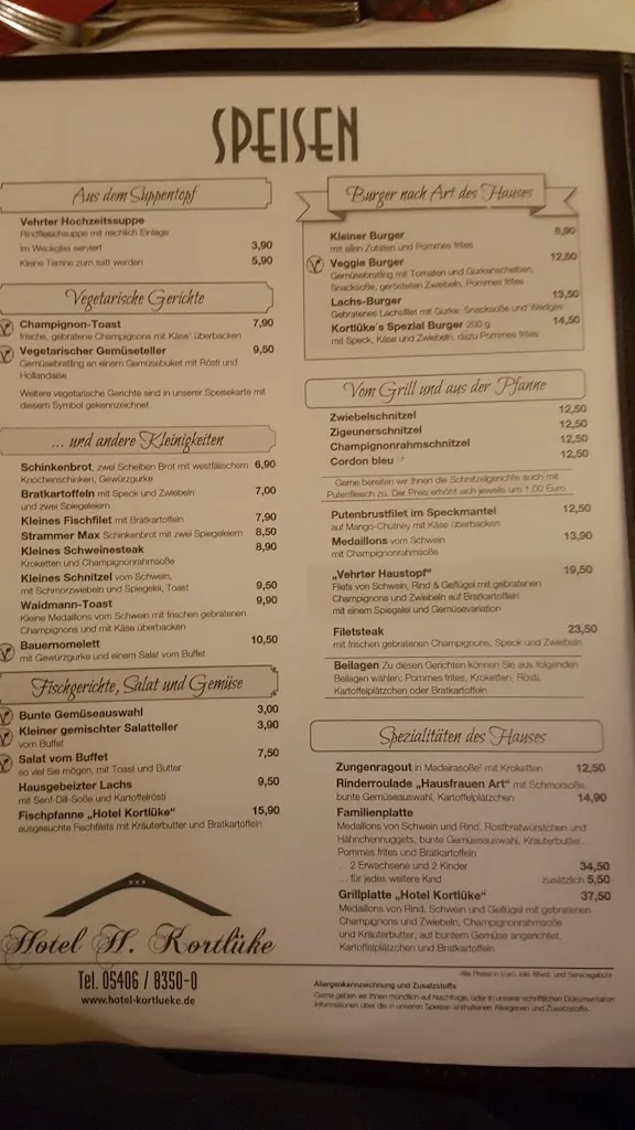 Menu_Landgasthaus Hotel H. Kortlüke_Belm_immagine_3