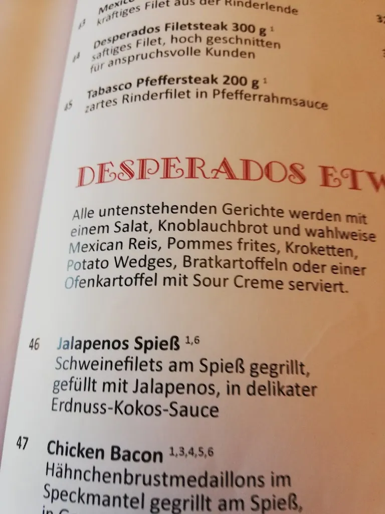 Menu_Desperados Mexican Steakhouse_Bergen_image_3