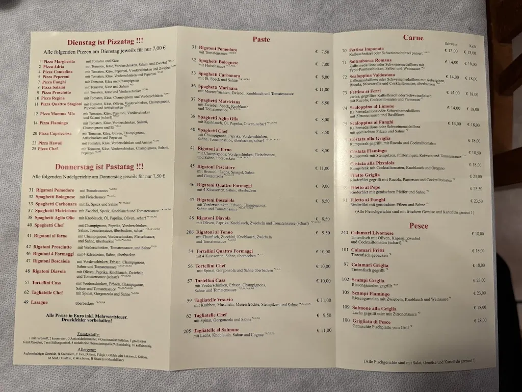 Menu_Pizzeria Flamingo_Bergen_image_1