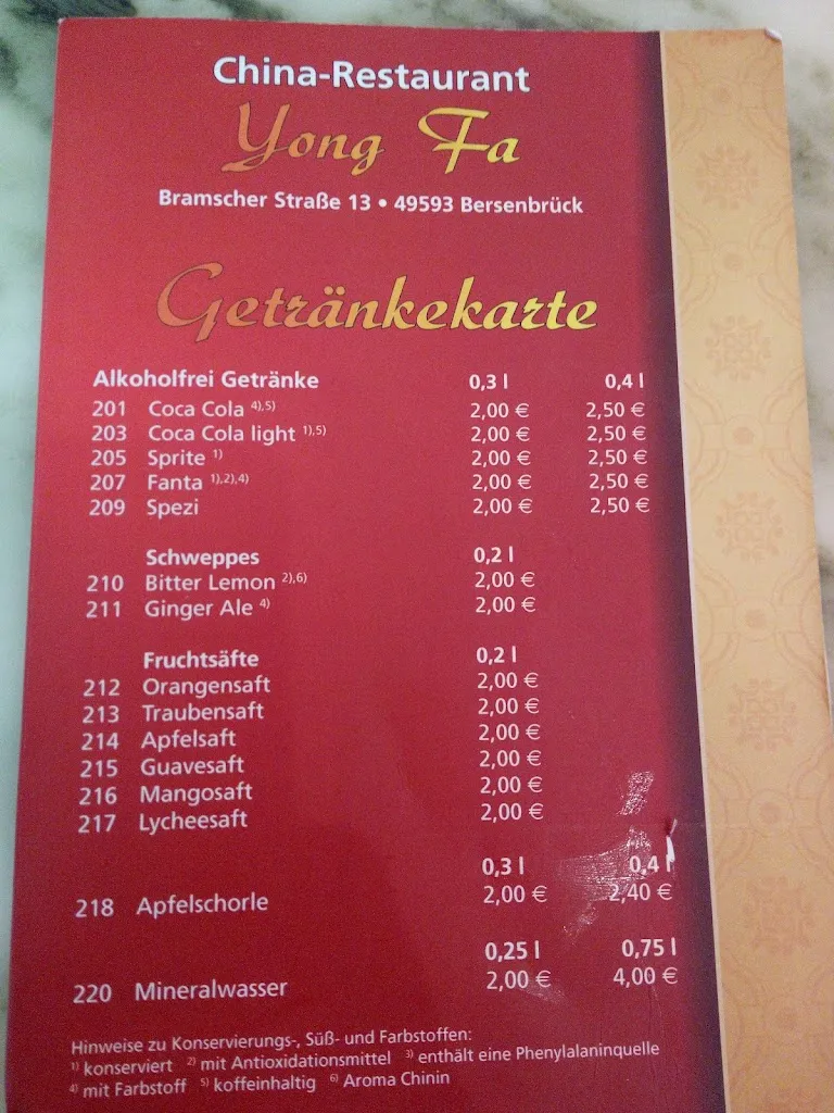 Menu_Restaurant Yong Fa_Bersenbrück_image_2