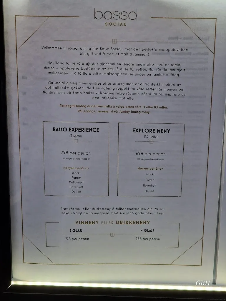 Menü_Basso Social - Bergen_Norway_Bild_2