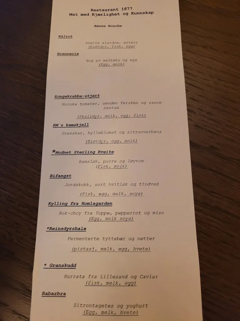 Menu_Restaurant 1877_Norway_immagine_2