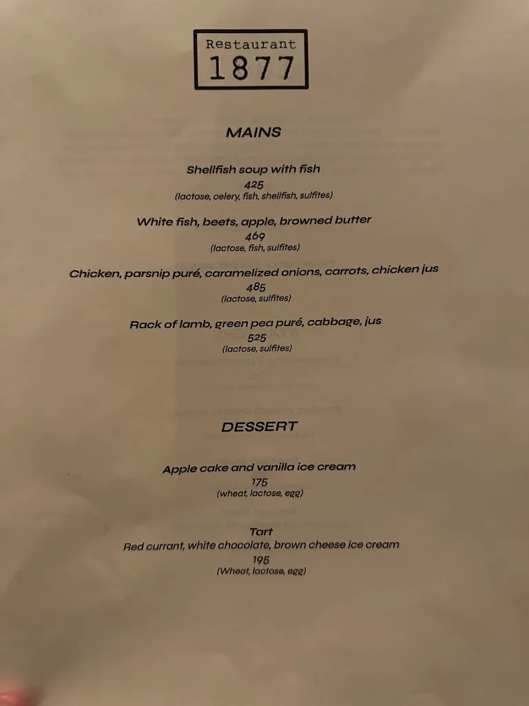 Menu_Restaurant 1877_Norway_immagine_3