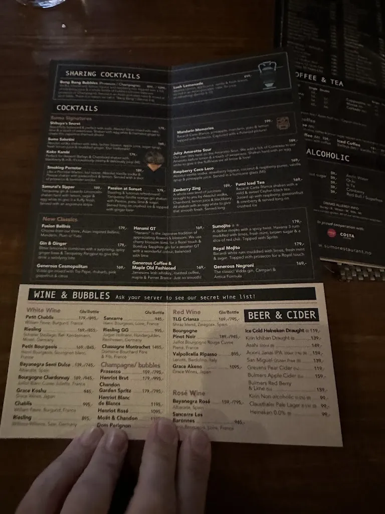 Menu_Sumo Restaurant Bergen Sentrum_Norway_image_1