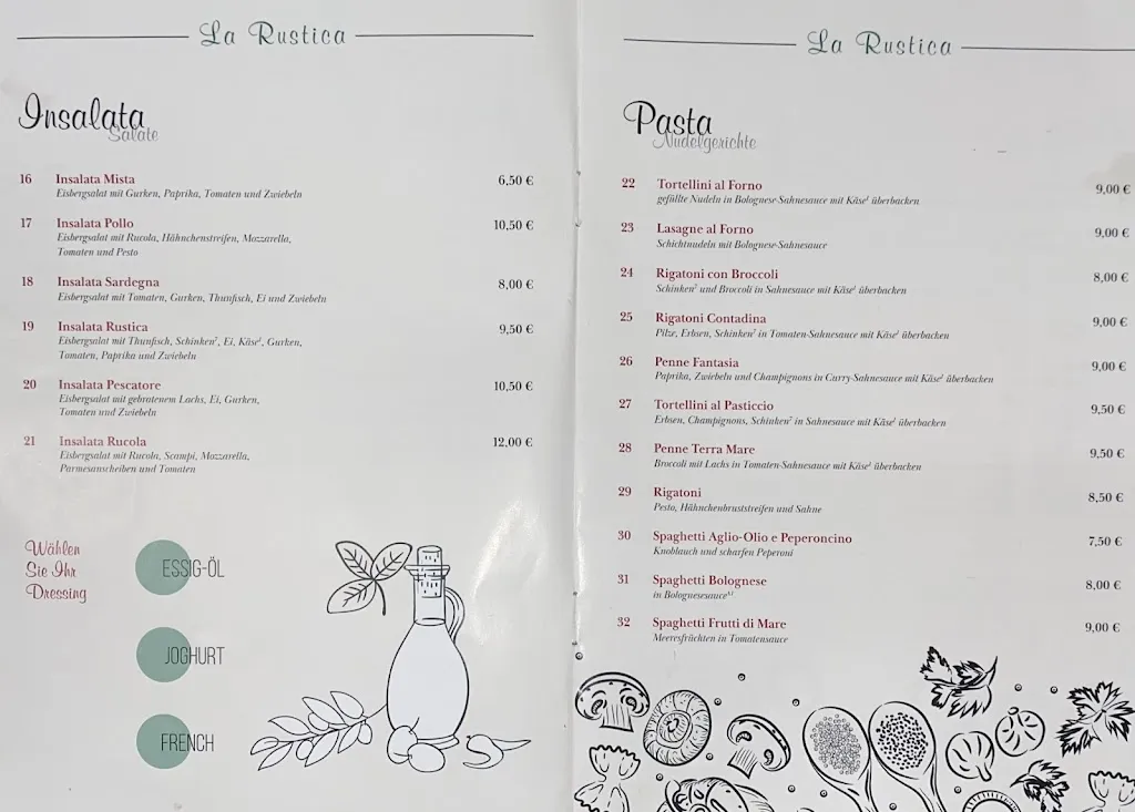 Menu_Ristorante Pizzeria La Rustica_Bissendorf_image_2