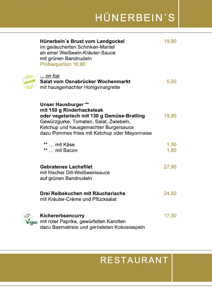 Menu_Hünerbein´s Restaurant_Bissendorf_image_2