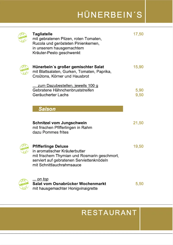 Menu_Hünerbein´s Restaurant_Bissendorf_image_4