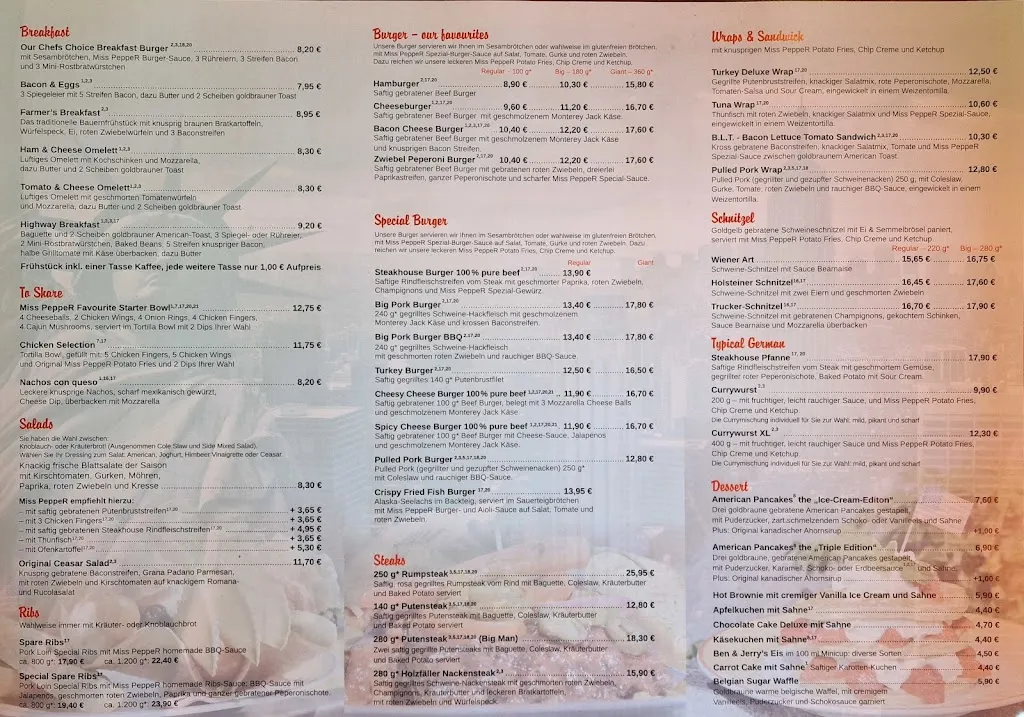 Menu_American Diner 