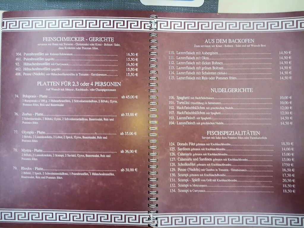 Menu_Restaurant Dionysos_Bockhorn_immagine_2