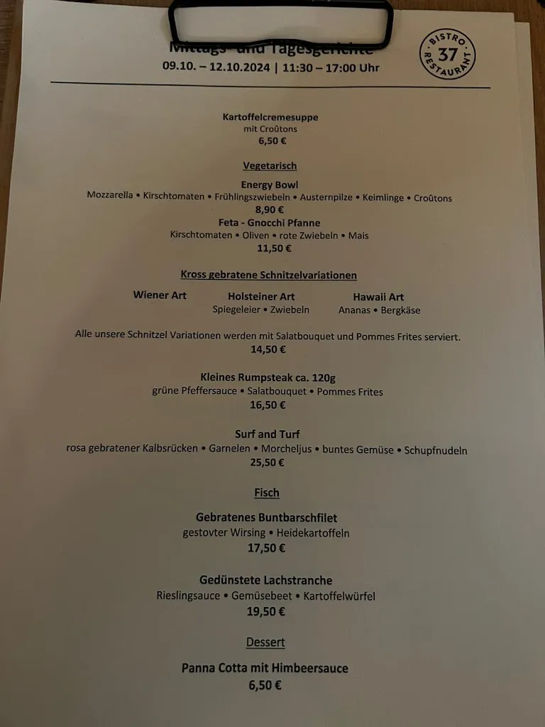 Menu_Bistro · Restaurant 37_Walsrode_image_4