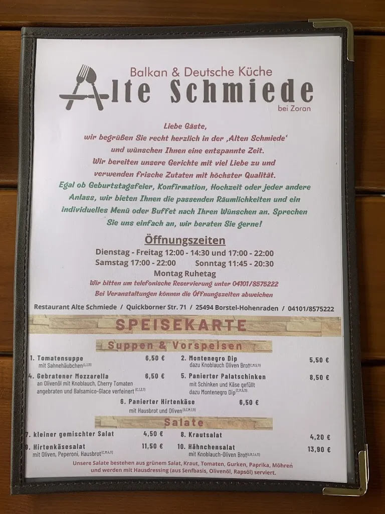 Menu_Restaurant Alte Schmiede_Borstel-Hohenraden_immagine_3