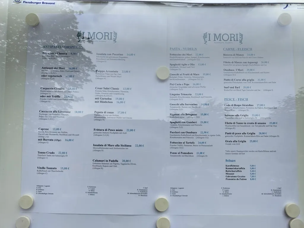 Menu_I Mori Ristorante Pizzeria_Hamburg_image_1