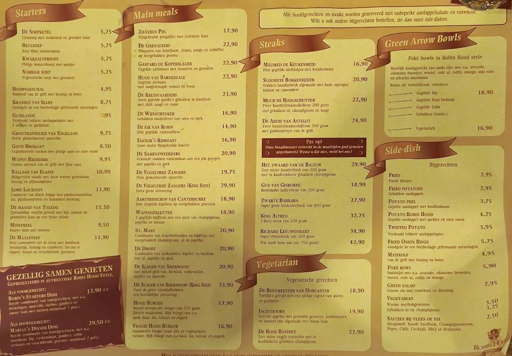 Menu_Robin Hood Ribhouse_Netherlands_image_1