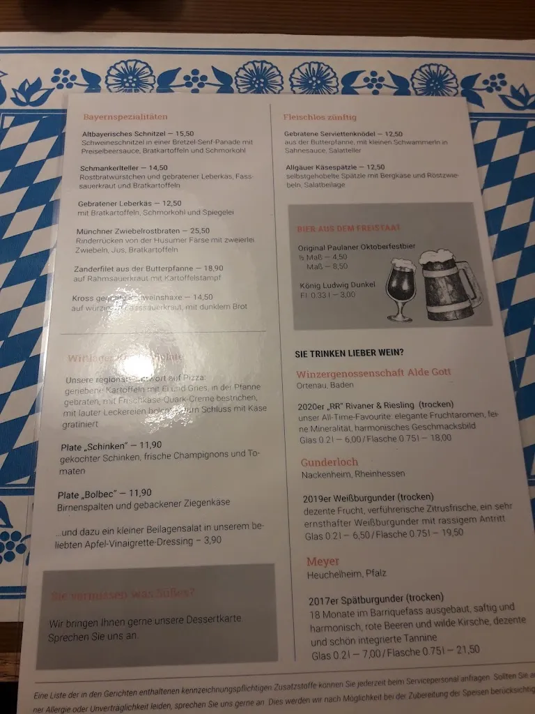 Menu_Hotel & Restaurant Landgasthaus Gieseke-Asshorn_Bohmte_immagine_2