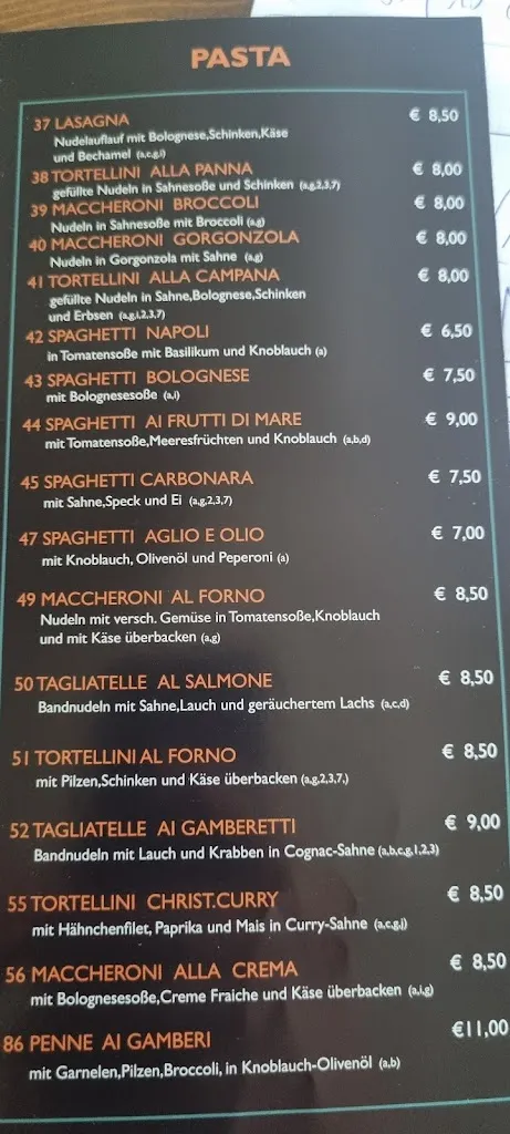 Menu_Italian Restaurant UNO_Bohmte_image_1