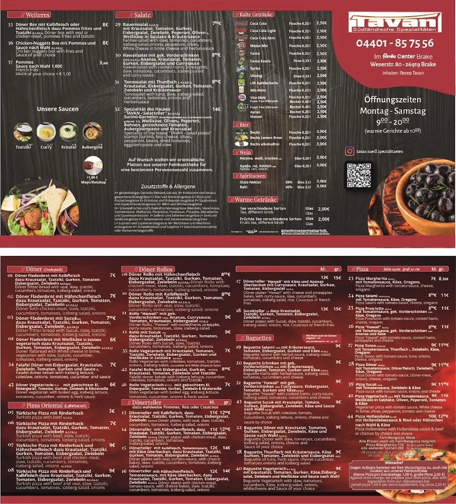 Menu_Tavan Südländische Spezialitäten_(Unterweser)_image_1