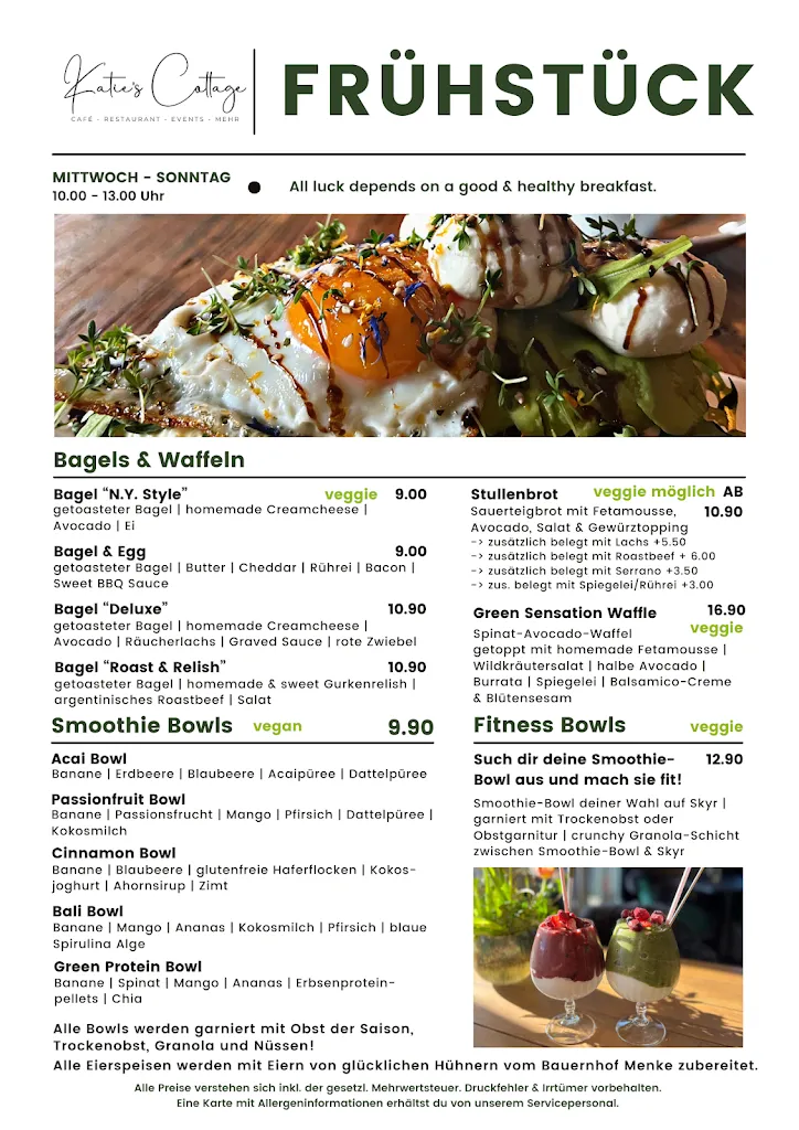 Menu_Katie's Cottage Restaurant Café & mehr_Brackel_imagen_3