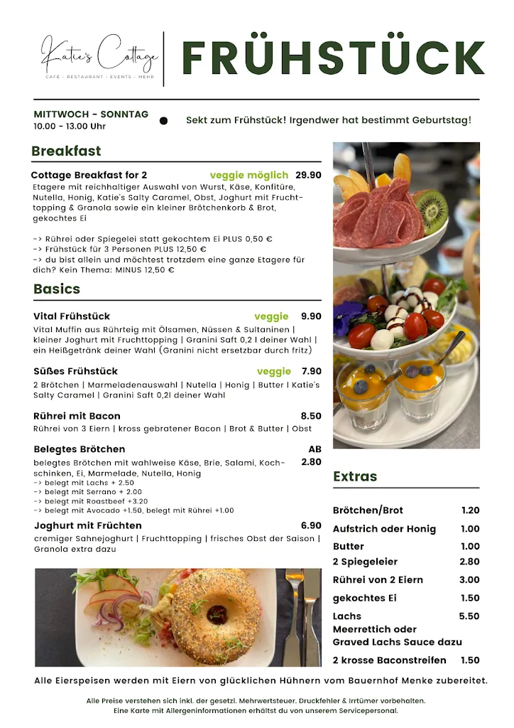 Menu_Katie's Cottage Restaurant Café & mehr_Brackel_imagen_4