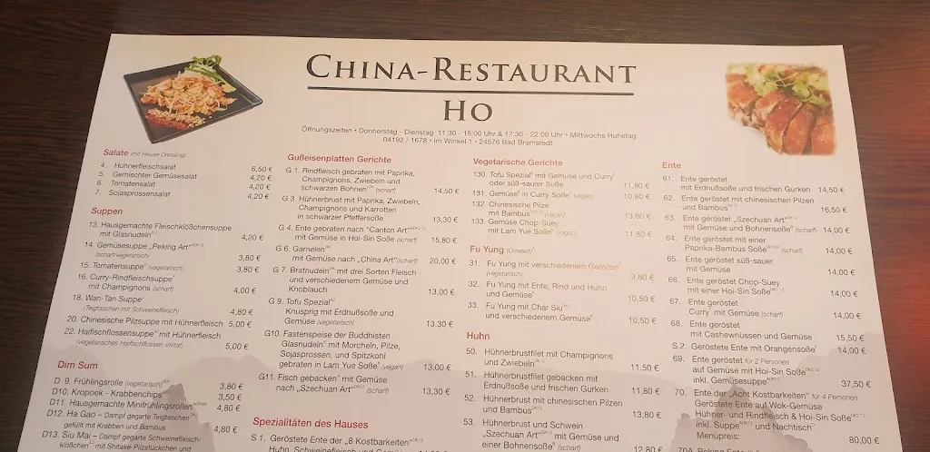 Menu_China Restaurant Ho_Bramstedt_immagine_1