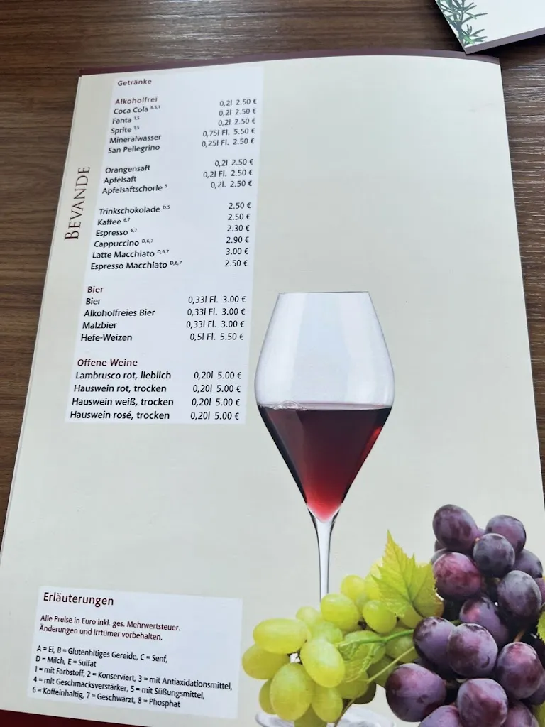 Menu_Pizzeria La Trattoria_Bramsche_immagine_1