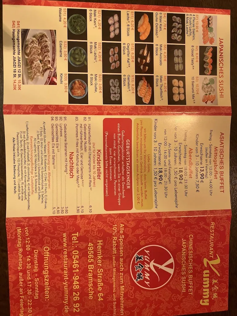 Menu_Restaurant Yummy_Bramsche_image_2