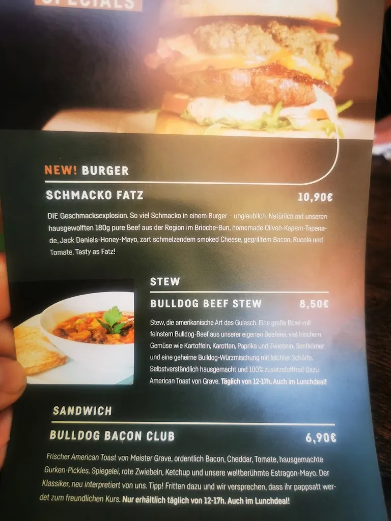 Menu_The Bulldog - City_Osnabrück_image_1