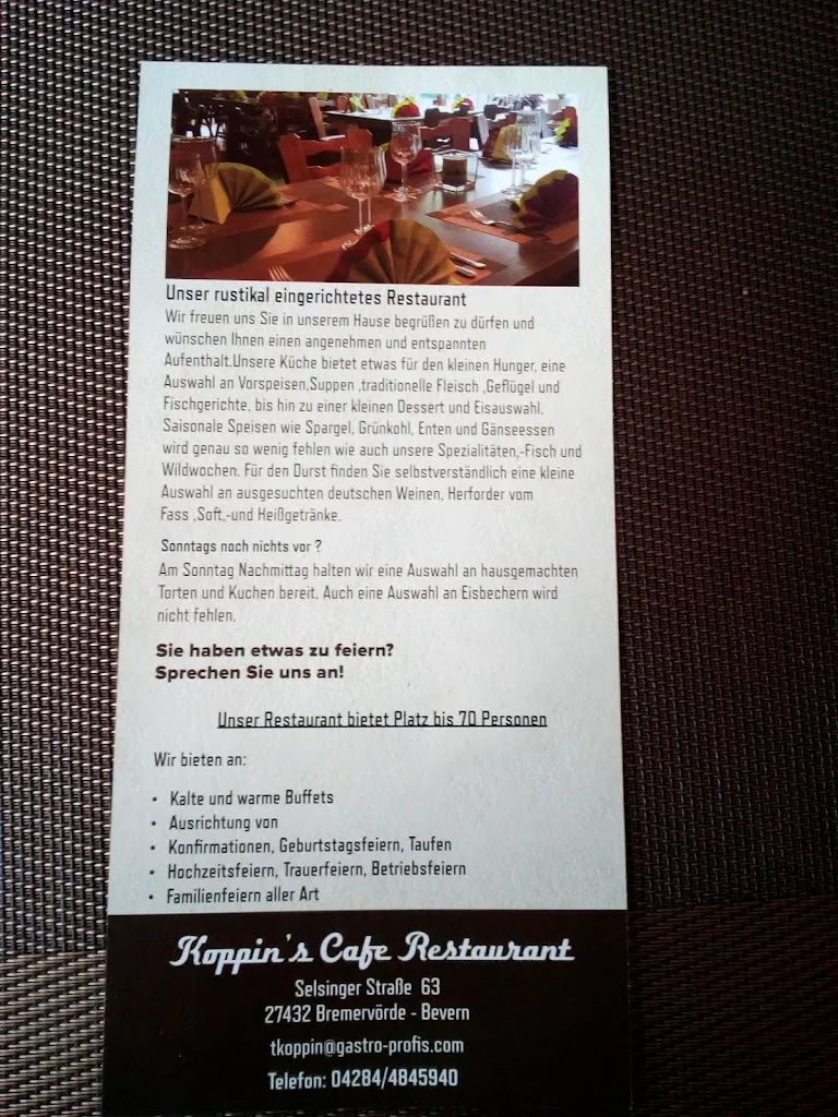 Menu_Koppin's Restaurant_Bremervörde_image_1