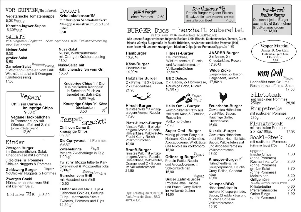 Menu_JASPER Grill Bar & Lounge / Club_Braunlage_image_1