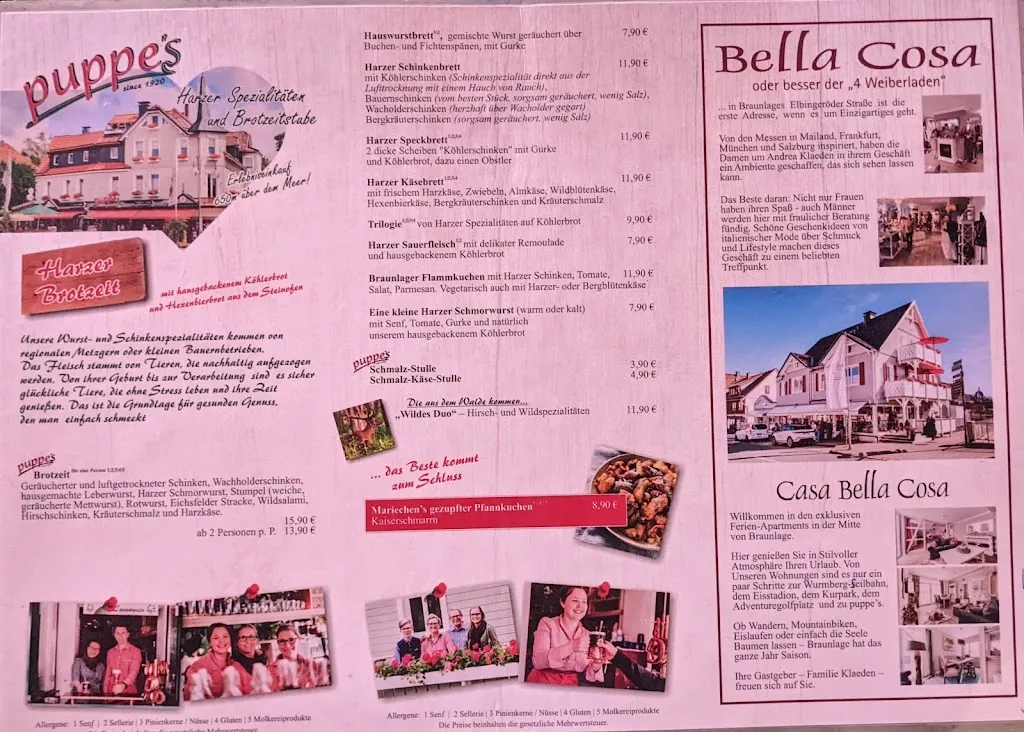 Menu_Harzer Spezialitäten & Brotzeitstube puppe‘s_Braunlage_image_2