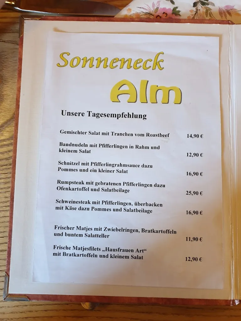 Menu_Sonneneck Alm_Braunlage_immagine_4