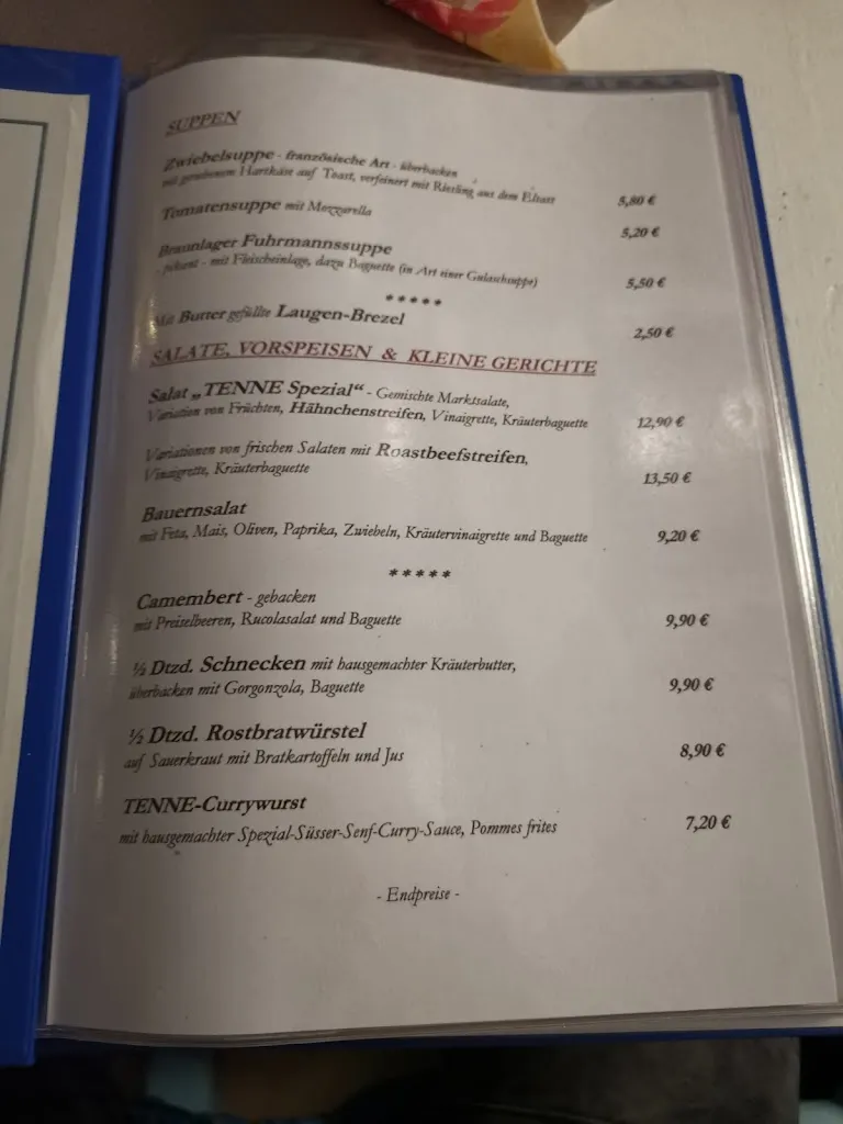 Menu_Tenne Schwof & Schmaus Am Blueberry Hill_Braunlage_image_3