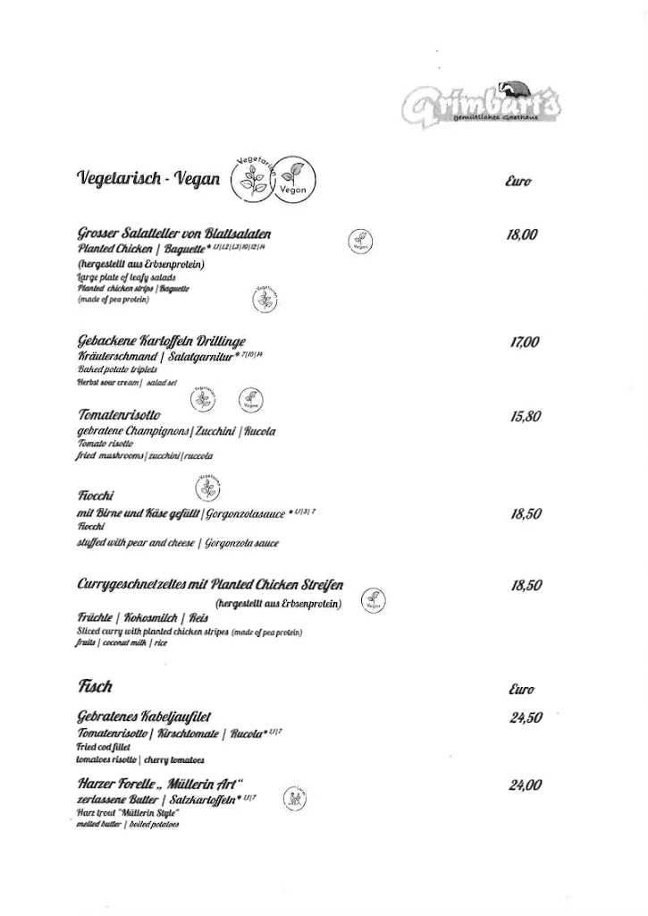 Menu_Hapimag Restaurant Grimbarts_Braunlage_image_1