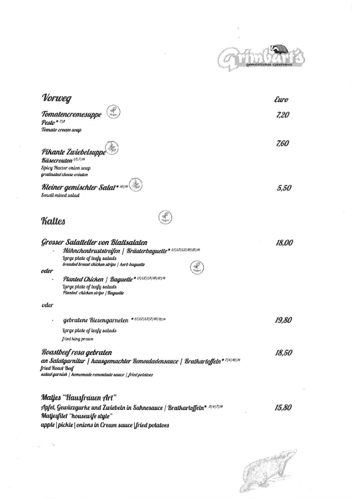 Menu_Hapimag Restaurant Grimbarts_Braunlage_image_2