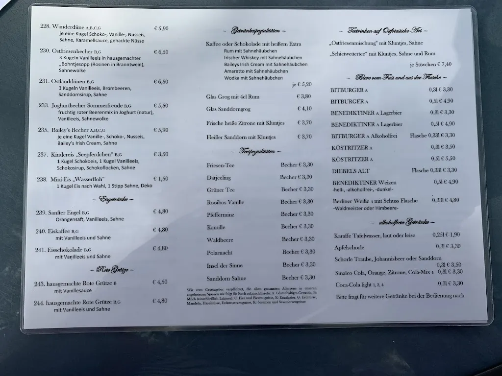 Menu_Cafe Restaurant Ostland_Borkum_image_4
