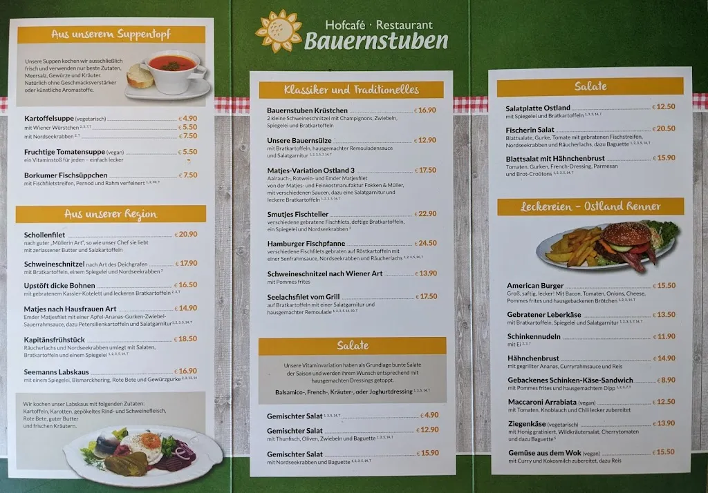 Menu_Hofcafe Bauernstuben im Ostland_Borkum_image_1