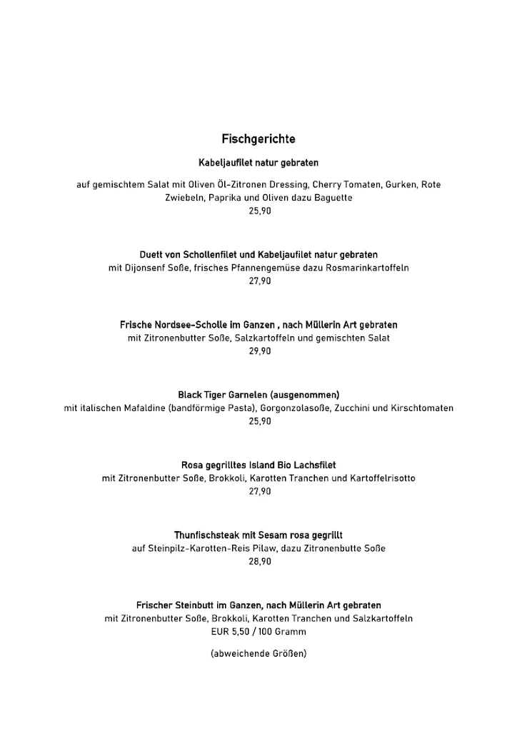 Menu_Restaurant Klein & Fein_Borkum_imagen_2