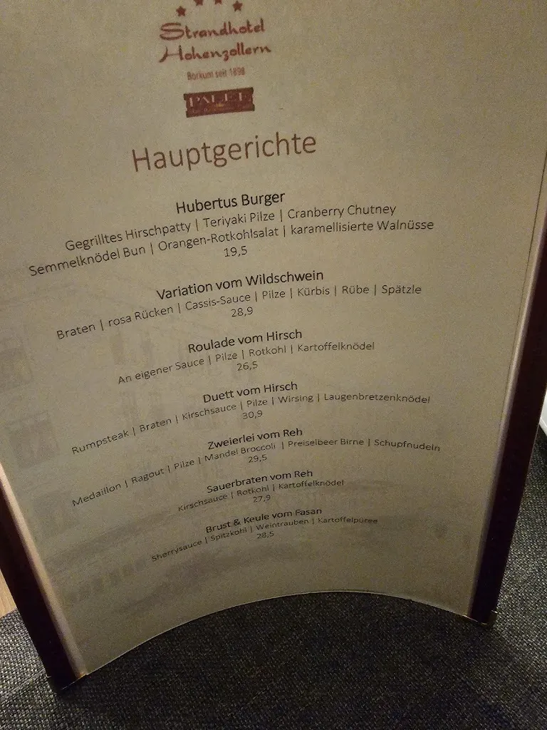 Menu_Restaurant PALÉE_Borkum_image_1
