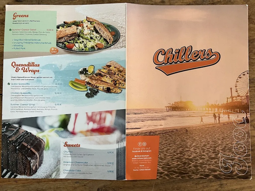 Menü_CHILLERS – Burger, Wings, Drinks & More_Borkum_Bild_3