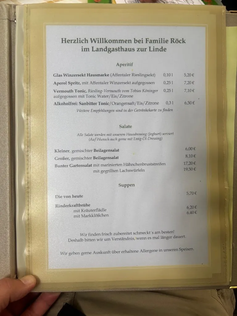 Menu_Landgasthaus zur Linde_Bühl_immagine_2