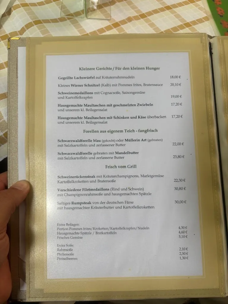 Menu_Landgasthaus zur Linde_Bühl_immagine_3