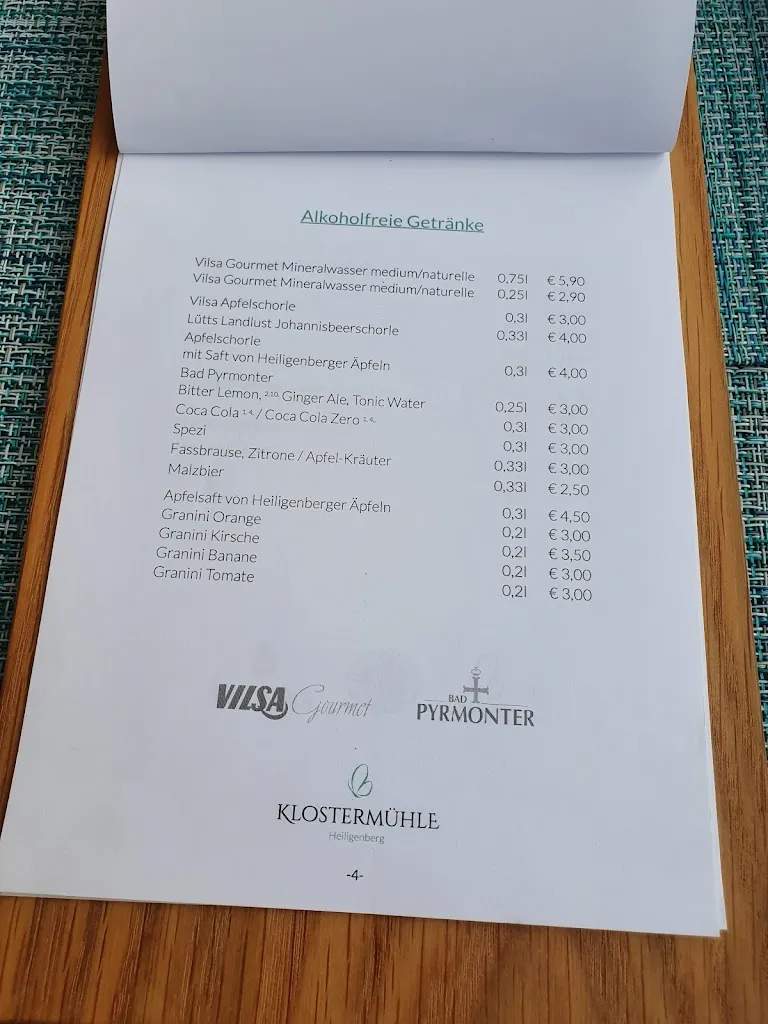 Menu_Klostermühle Heiligenberg, neu: Vilser Gerüchteküche_Bruchhausen-Vilsen_immagine_3