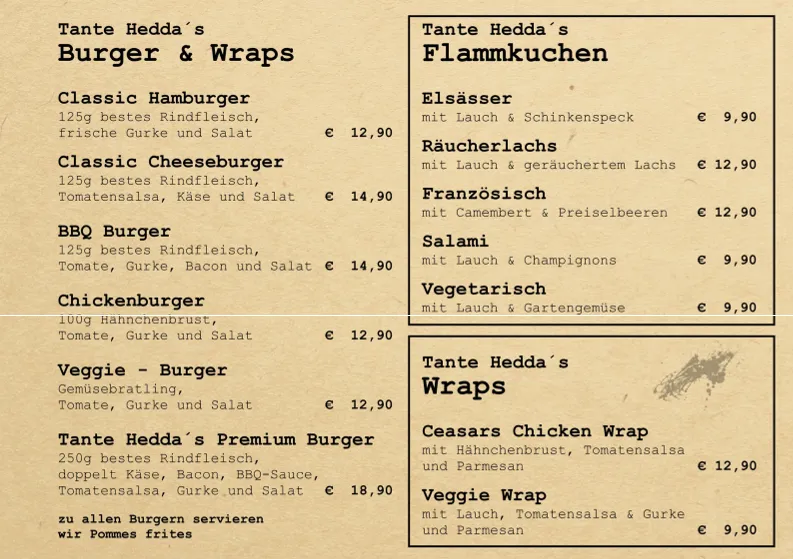 Menu_Tante Hedda Restaurant & Wohnzimmer_Bruchhausen-Vilsen_image_1