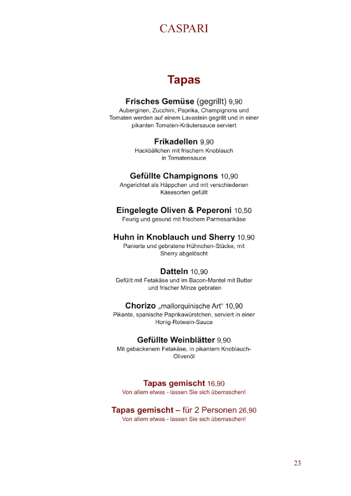 Menu_Caspari Restaurant - Café | Bar | Restaurant - Buchholz in der Nordheide_Nordheide_image_4