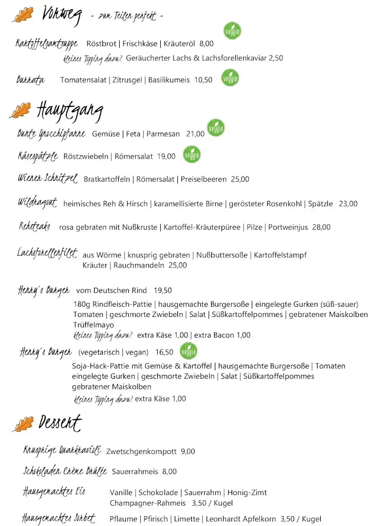 Menü_Restaurant und Catering Henry´s_Nordheide_Bild_1